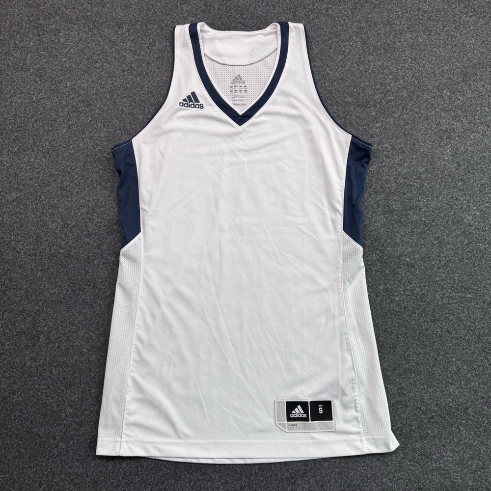 Adidas Women’s Small basketball jersey White and Navy